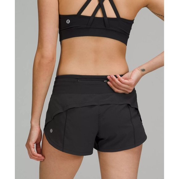 Lululemon Pants - Lululemon Black Shorts Size 6 Speed Up Low-Rise Lined Short 2.5